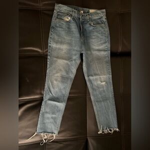 RAG & BONE JEANS High Rise Ankle Skinny